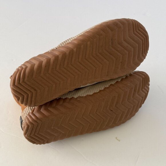 Sorel Womens Waterproof Duck Boots Size 6 Tan Leather & Rubber - Picture 4 of 9